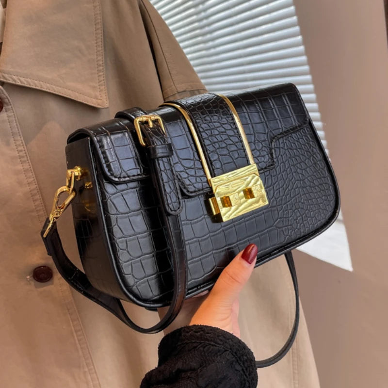 Shoulder Stone Bag Women Leather Pu Quilted Bag Female Handbags