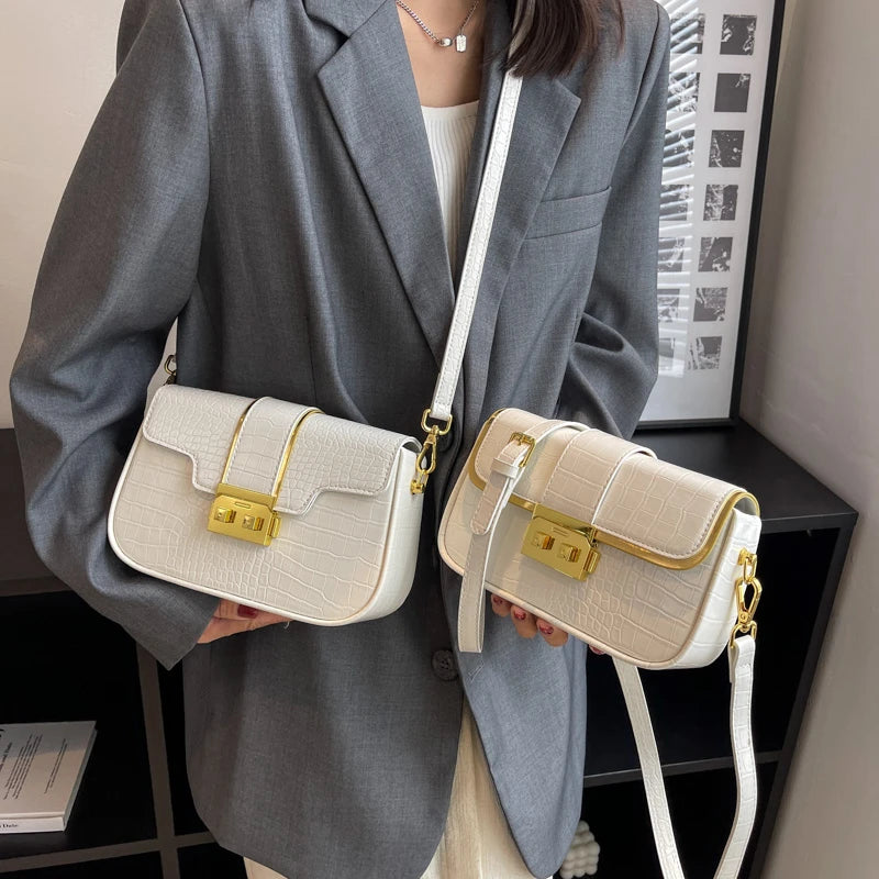 Shoulder Stone Bag Women Leather Pu Quilted Bag Female Handbags