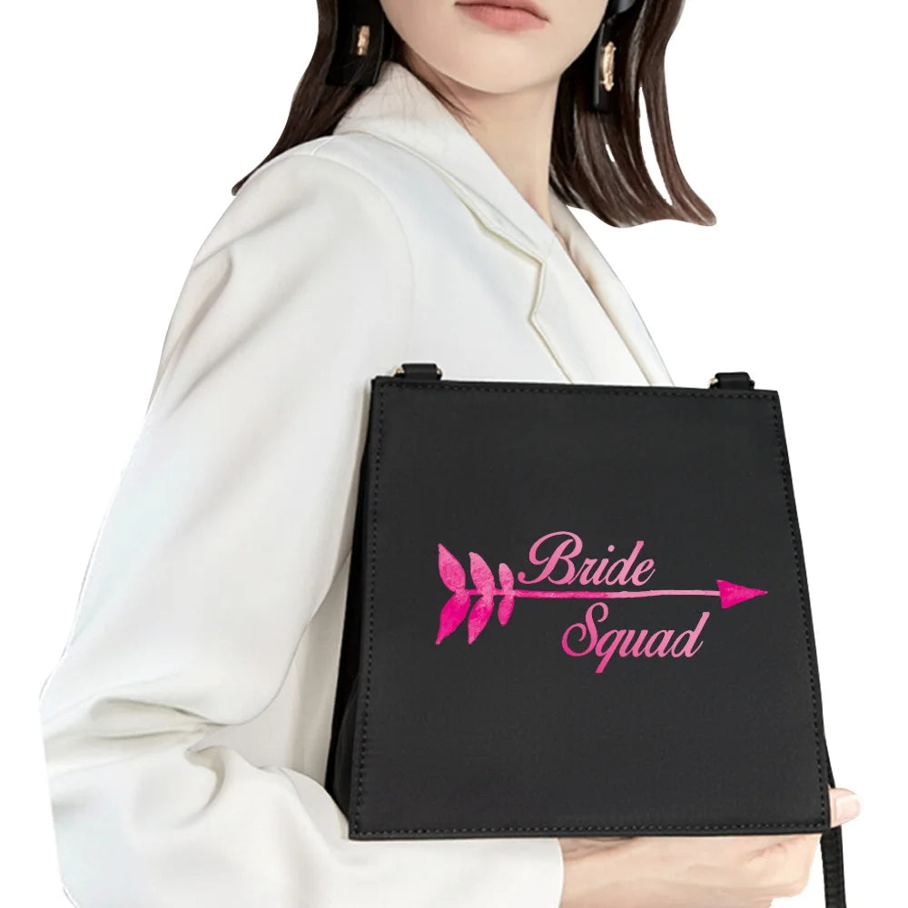 Bride Pattern Cartoon Shoulder Bag for Women