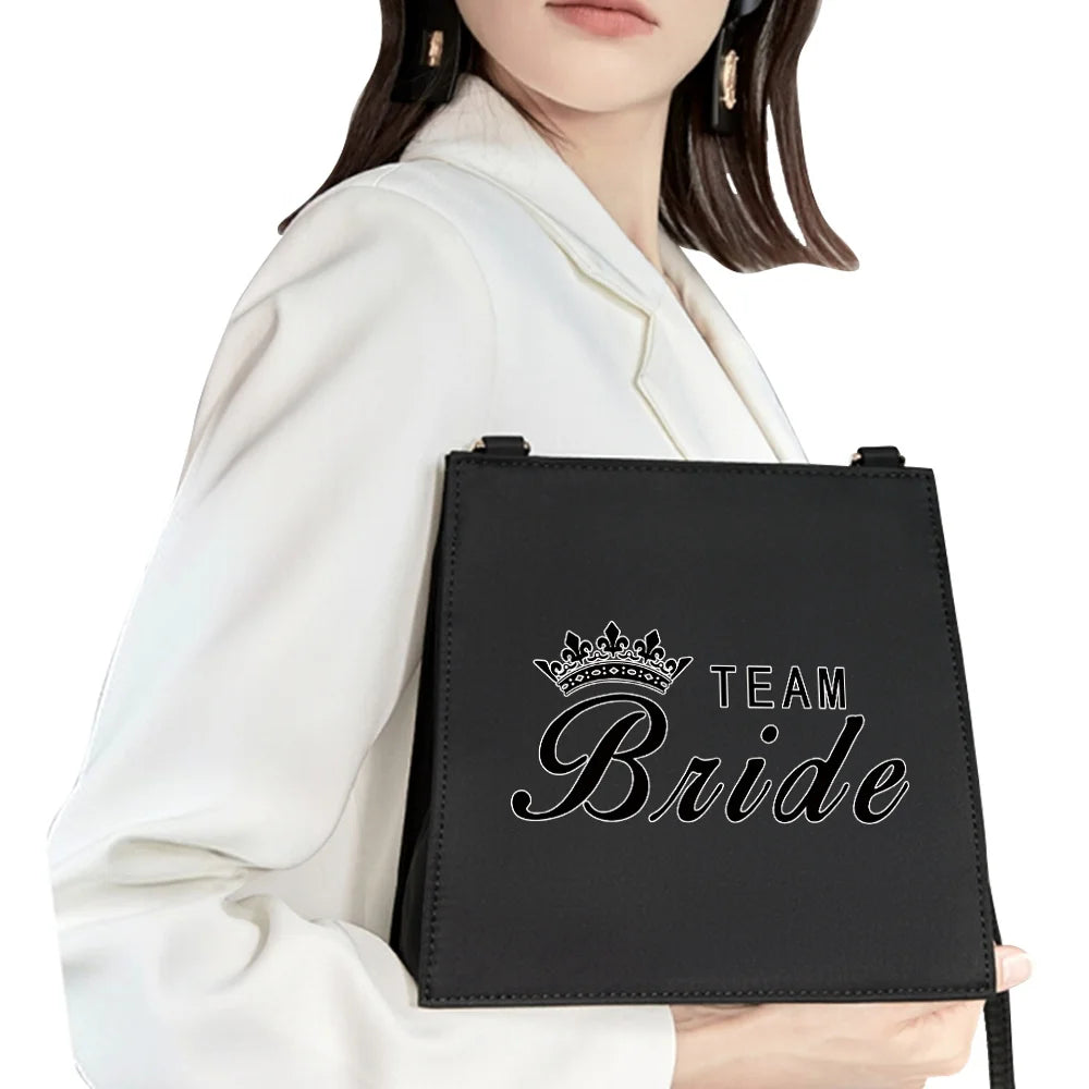 Bride Pattern Cartoon Shoulder Bag for Women