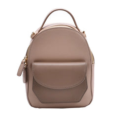 Small Leather Backpack Women Crossbody Bag Multi-Function Shoulder Handbags