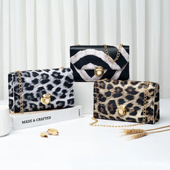 Small Women Bags Chain Shoulder Bag Hit Stitching Mini Square Bag Purse