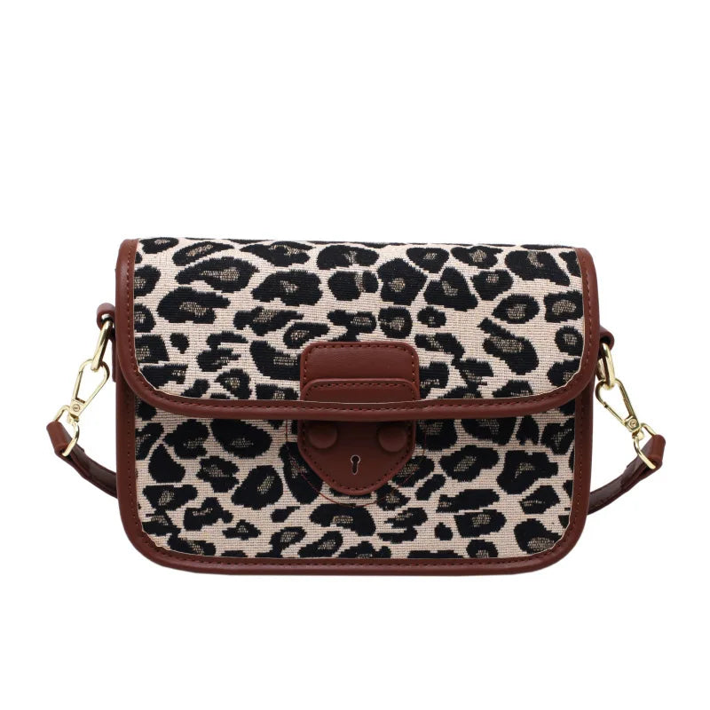 Leather Woven Crossbody Bag for Women Shoulder Chest Messenger Bag