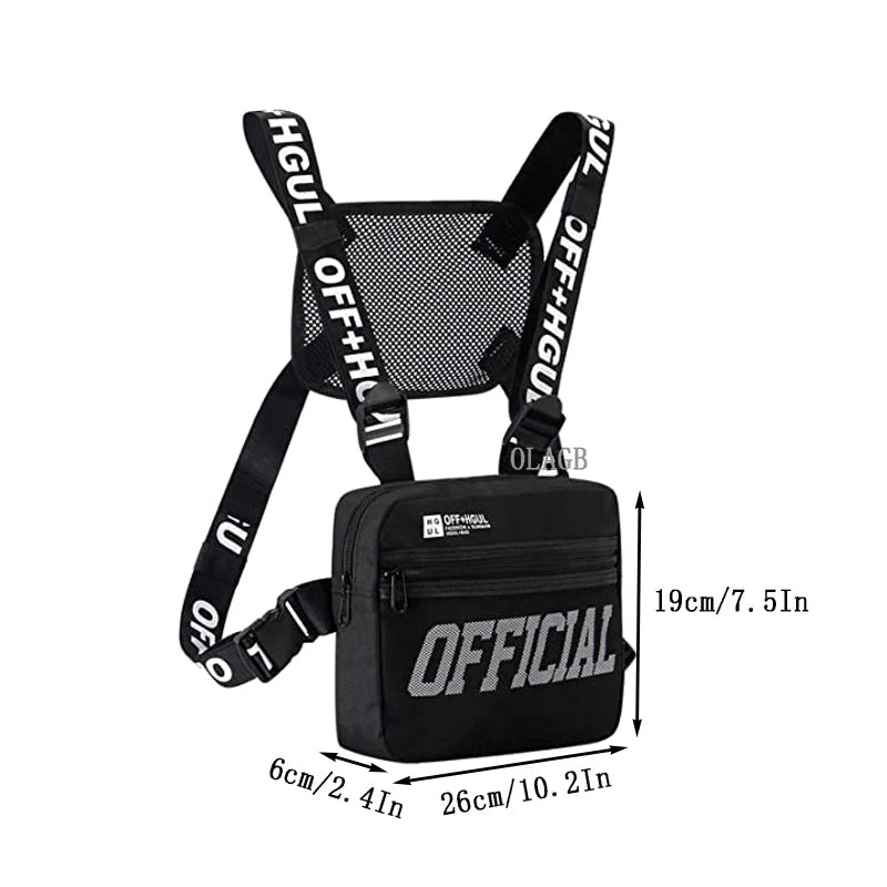 Men's Hip-Hop Chest Bag Tactical Utility Pack