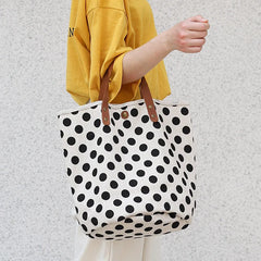Women's Canvas Tote Bag Youth Handbag Causal Ladies Shopping Bag