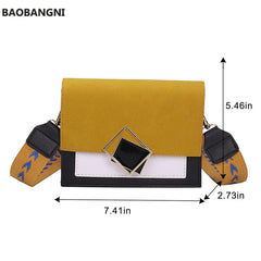 Women Texture Shoulder Bag Casual Small Square Bag