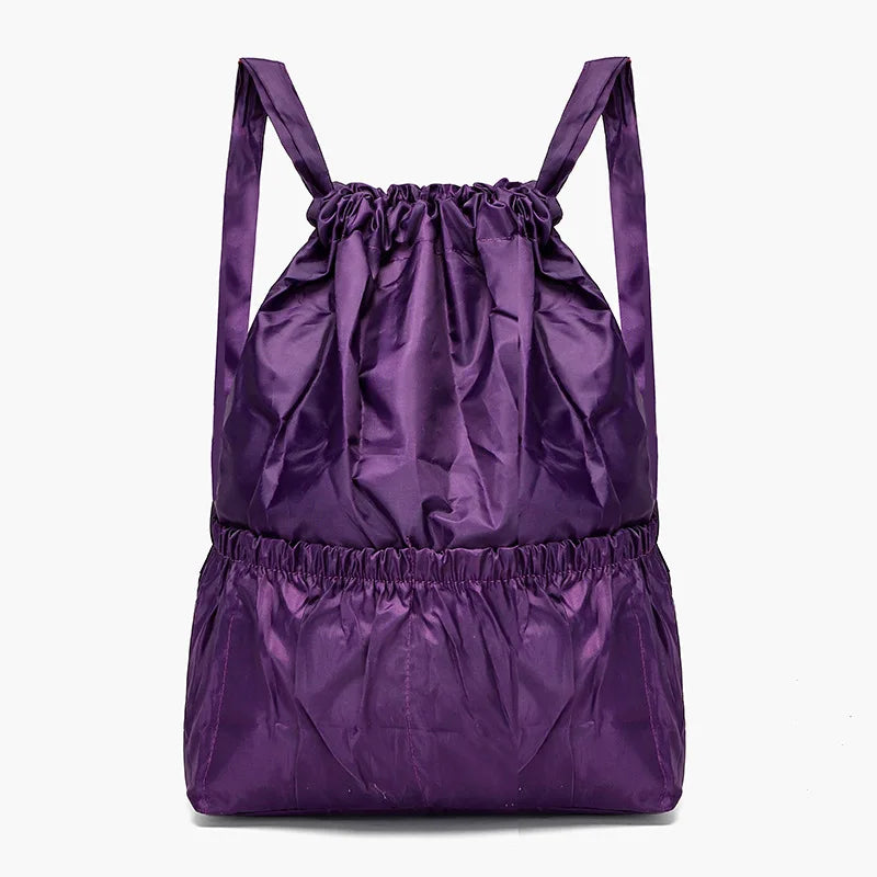 Vintage Drawstring Backpacks Women Flower Ethnic Style
