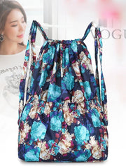 Vintage Drawstring Backpacks Women Large Capacity