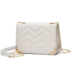 Winter Crossbody Bag Chain Strap Shoulder Embroidery Handbag Messenger