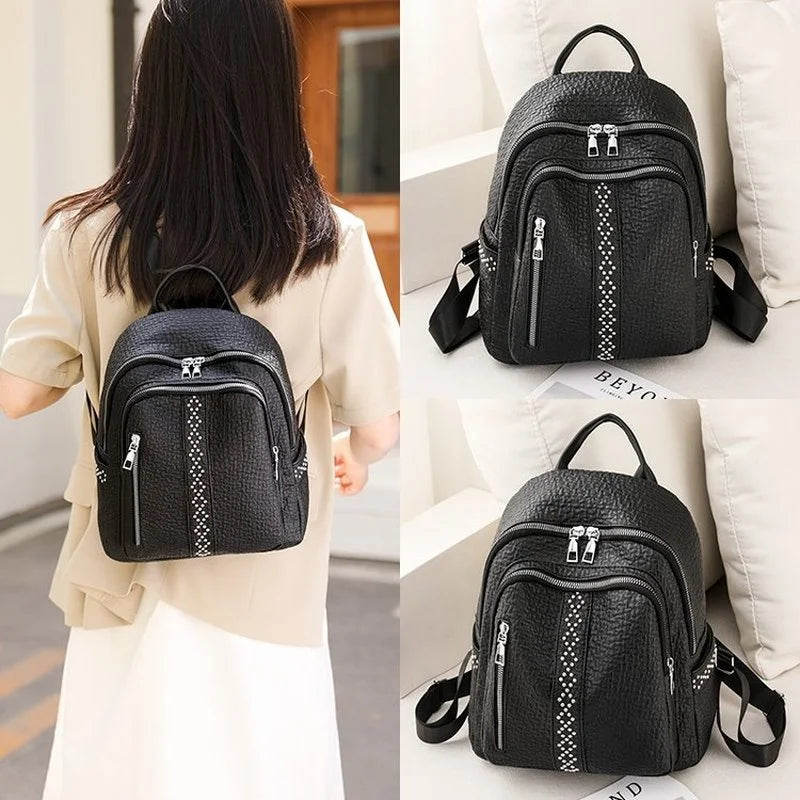 Teenage Girls Oxford School Bag Waterproof Large Capacity Backpack