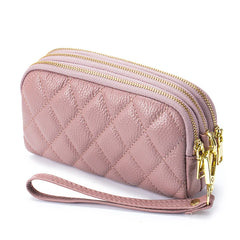 Women Clutch Bag Soft Leather Long Wallet Phone Money Purse Large Capacity