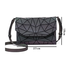 Geometric Luminous Envelope Women Evening Bag Clutch Messenger Handbag