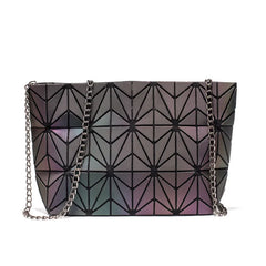 Geometric Luminous Envelope Women Evening Bag Clutch Messenger Handbag