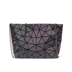 Geometric Luminous Envelope Women Evening Bag Clutch Messenger Handbag