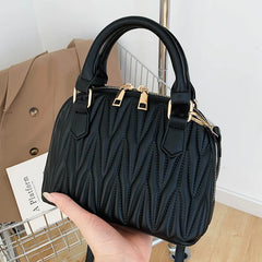 Green PU Leather Shoulder Bag Crossbody Handbag