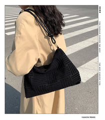 Velvet Underarm Bag Winter Shoulder Crossbody Handbag