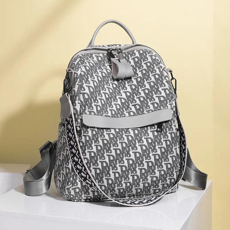 Women's Backpack Letter Pattern High Oxford Breathable Lightweight