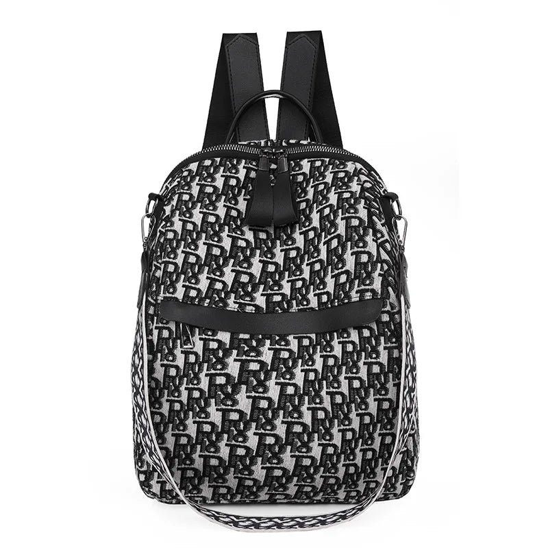 Women's Backpack Letter Pattern High Oxford Breathable Lightweight