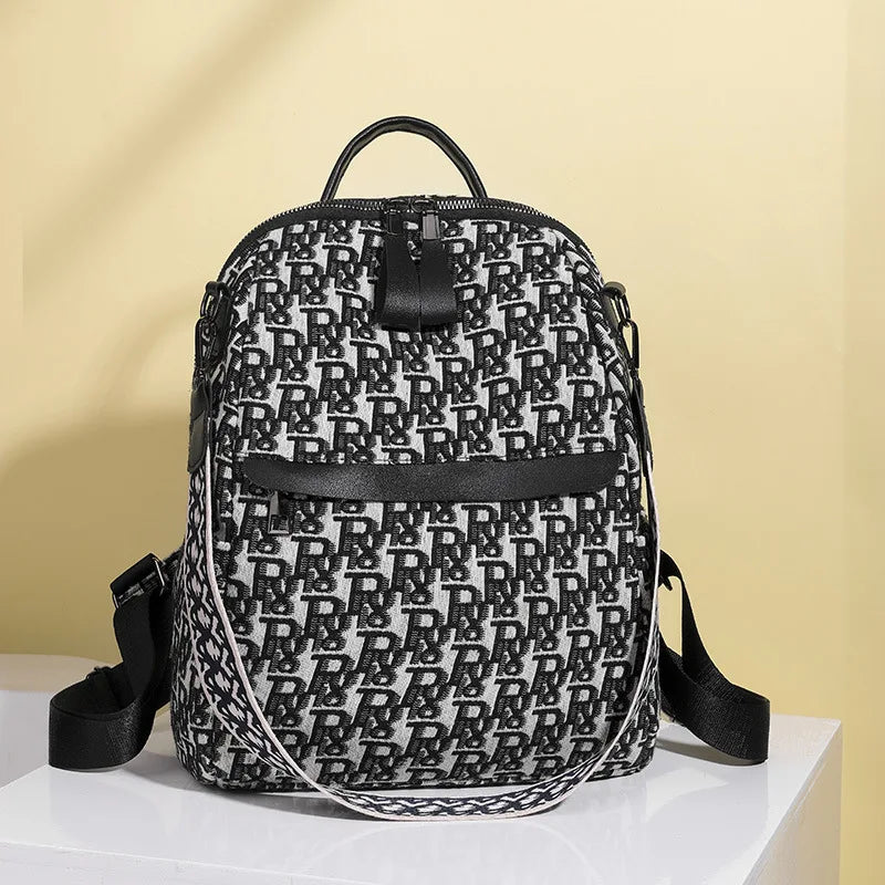 Women's Backpack Letter Pattern High Oxford Breathable Lightweight