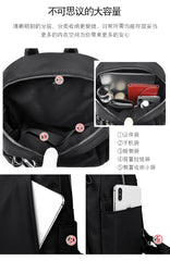 Waterproof Nylon Backpack for Women Large Travel Bagpack