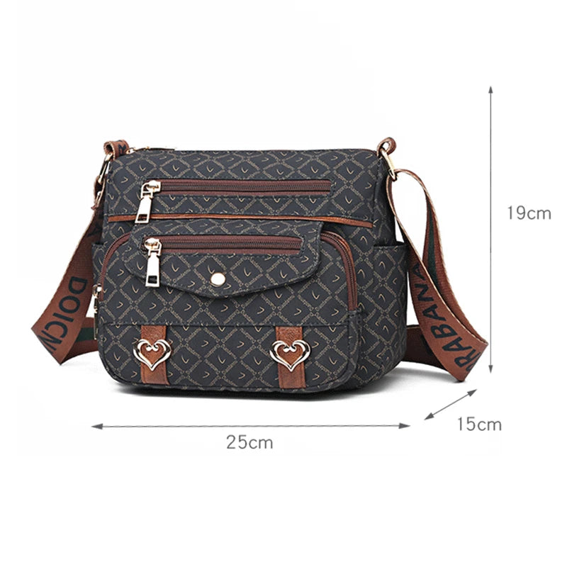 Women's Nylon Crossbody Messenger Shoulder Bag