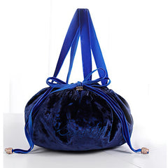 Flannelette Travel Makeup Bag Draw String Organizer