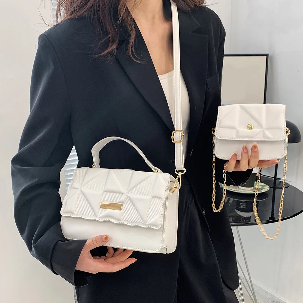 Women's PU Leather Handbag Tote Crossbody Shoulder Bag