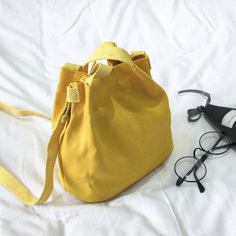 Colorful Mini Canvas Shoulder Bag for Women 19*12*20 Cm
