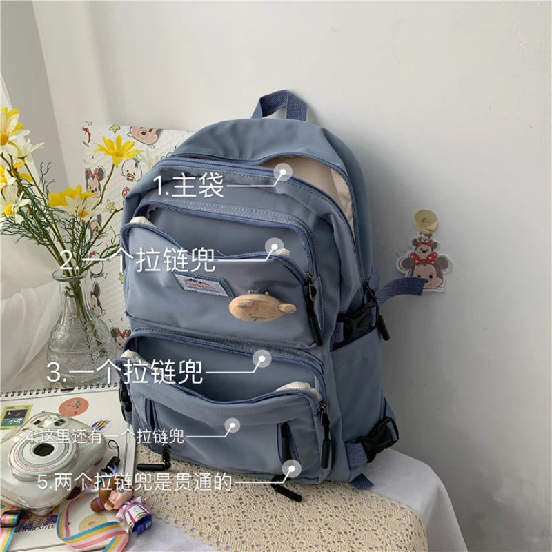 Harajuku Junior High Student Backpack for Girls