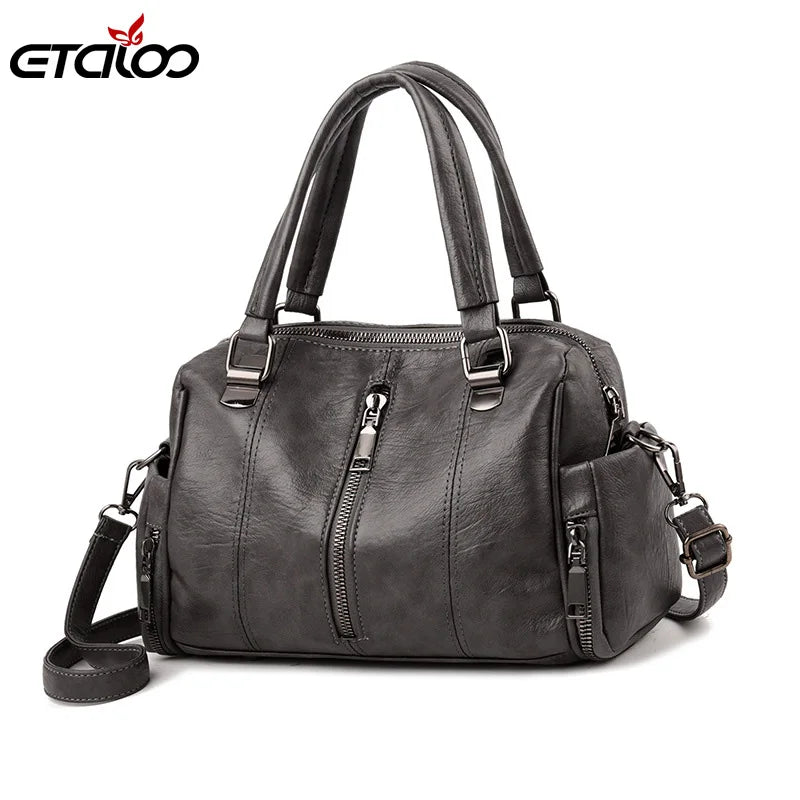 Women's PU Leather Shoulder Bag Crossbody Messenger Bag