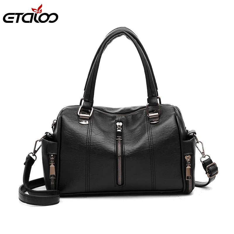Women's PU Leather Shoulder Bag Crossbody Messenger Bag
