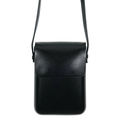 Mini PU Leather Flap Crossbody Bag for Girls - Solid Shoulder Purse