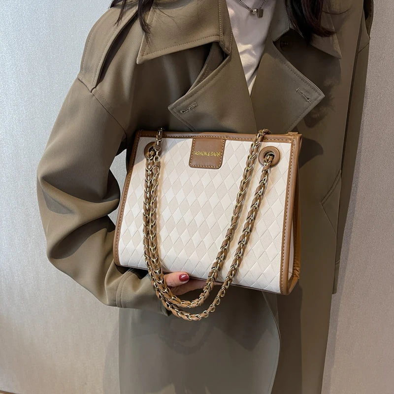 Women's Shoulder Bag Crossbody Texture Handbag PU Leather Buckle