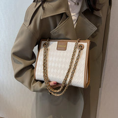 Women's Shoulder Bag Crossbody Texture Handbag PU Leather Buckle
