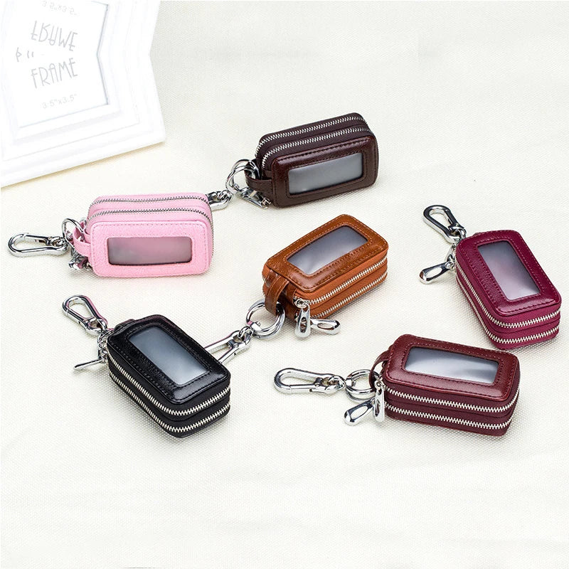 Leather Keychain Holder Unisex Key Wallet Car Key Holders
