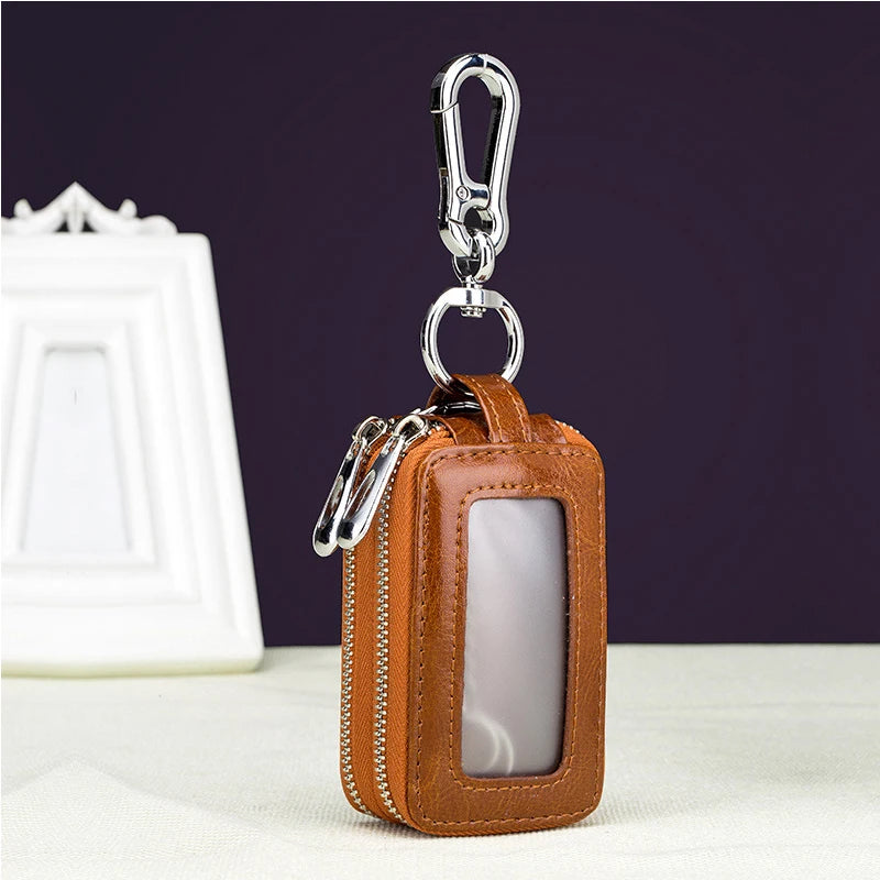 Leather Keychain Holder Unisex Key Wallet Car Key Holders