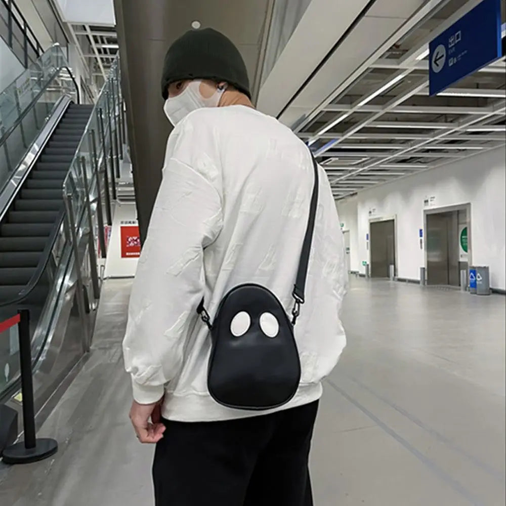 Cute Devil Shoulder Bag Purse Clash Colors Stitching Satchel