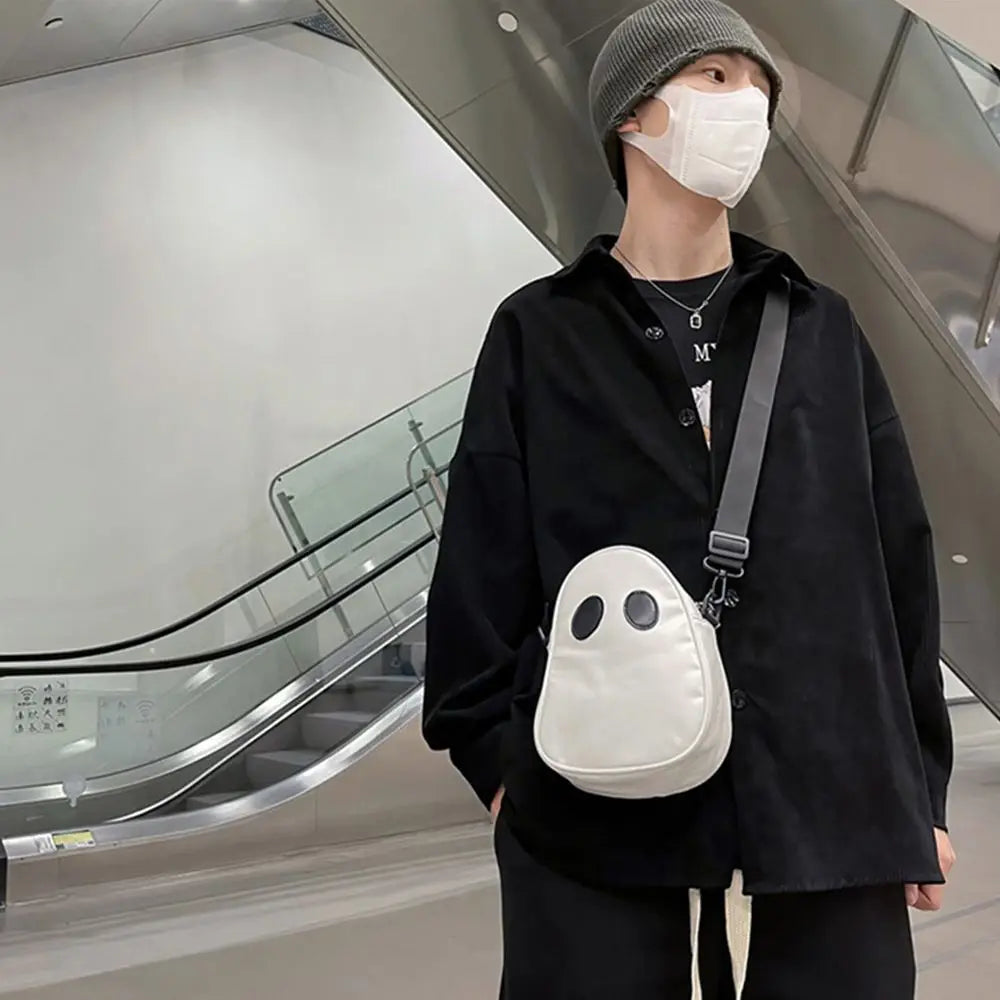 Cute Devil Shoulder Bag Purse Clash Colors Stitching Satchel