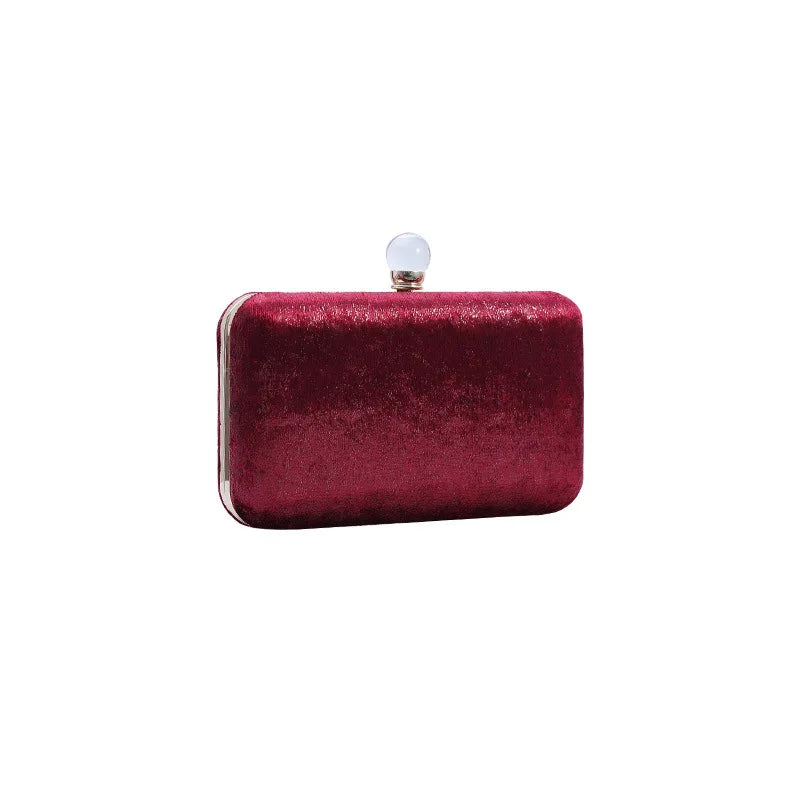 Pink Glass Silk Satin Evening Bag Women Wallet Purse Clutches Bride Wedding