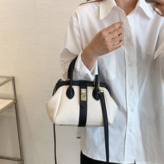 Green Shoulder Bag Short Handle Long Strap Women Handbag