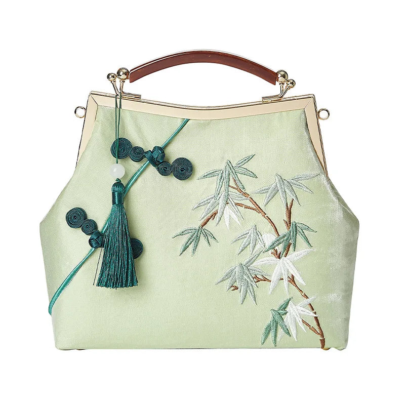Chinese Style Tassel Shoulder Bag Lady Handbags Chain Bag Evening Party Totes