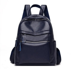 High PU Leather Backpack Women Travel School Bags Teenage Girls Shoulder Bag