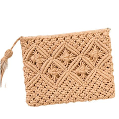 High Women Hollow Out Clutch Bags Tassel Beach Bags Kont Message Bags MN583