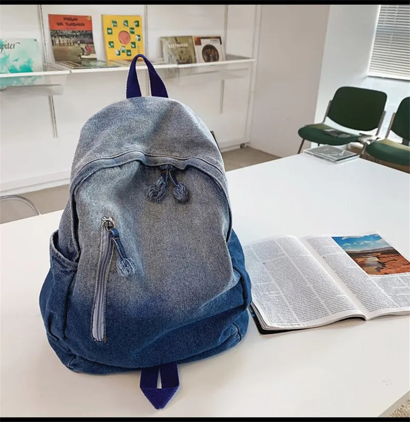 High Women Patchwork Backpack Large Capacity Casual Women Travel Bags
