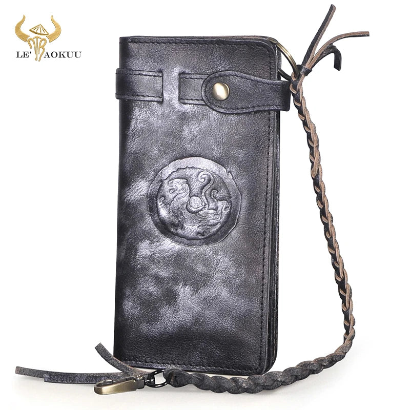 Hot Cow Leather Travel Checkbook Organizer Wallet