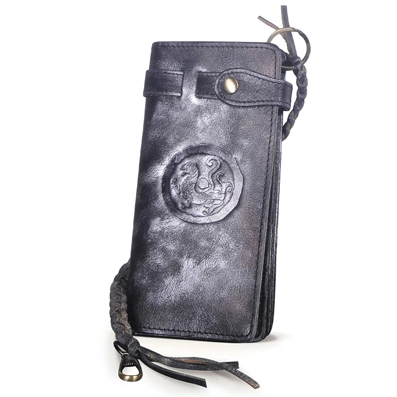 Hot Cow Leather Travel Checkbook Organizer Wallet