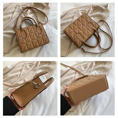 Solid Square Women's Shoulder Bag Crossbody Handbag