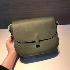 Temperament Cowhide Women's Flip Bag