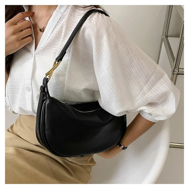 Urban Solid High-quality Texture Pu Women's Bag Shoulder Messenger Bag Tote Bags