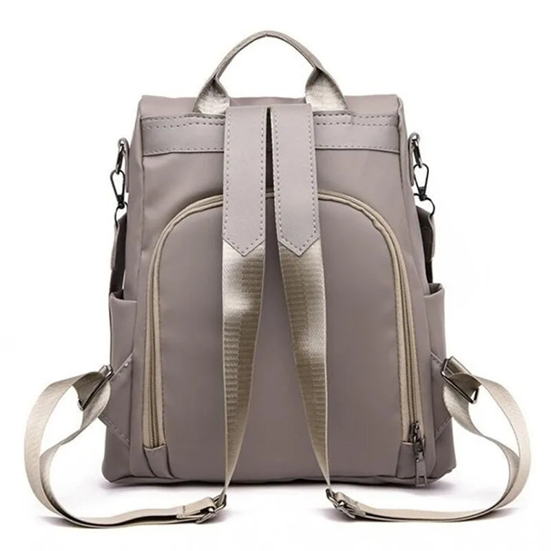Women's Casual Nylon School Bag with Detachable Strap